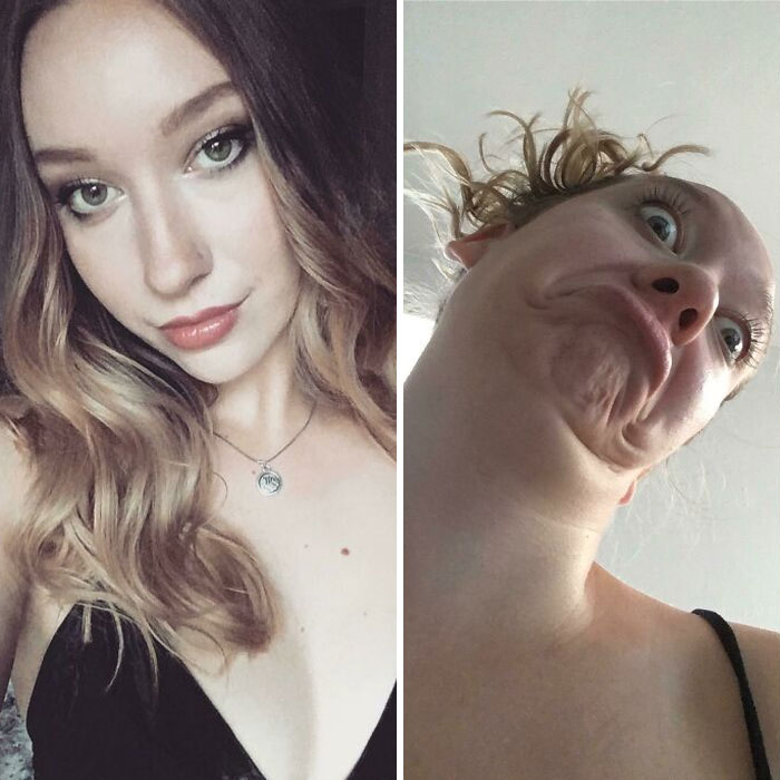 Angel foto cantik Vs jelek ini bikin orang melongo